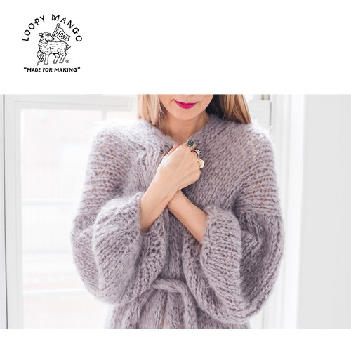 Loopy Mango Mohair So Soft 进口马海毛粗线 手工毛线 毛衣线 - 图1
