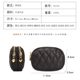 2023 new header cowhide diamond embroidery line key ring buckle coin bag double -layer zipper leather small coin purse female