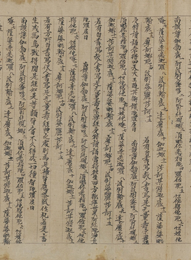 敦煌遗书 法藏 乘无量寿经手稿残卷 书法字帖 手卷装裱 微喷复制