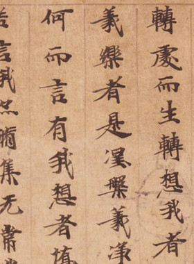 敦煌遗书 古人写经 大般涅盘经手稿 毛笔字帖 书法文献 微喷复制