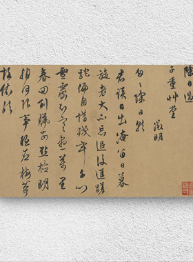 唐寅 文徴明 祝允明 毛笔字帖 书法尺牍 行草作品 真迹复制