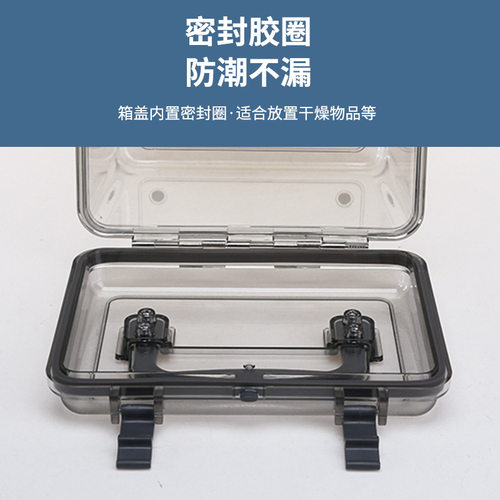 加厚专业茶叶储物塑料镜头密封收纳箱大号家用湿度计吸湿卡保护箱 - 图1