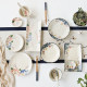 Hand-painted Fengxia Color Japanese Tableware Ceramic Sushi Plate