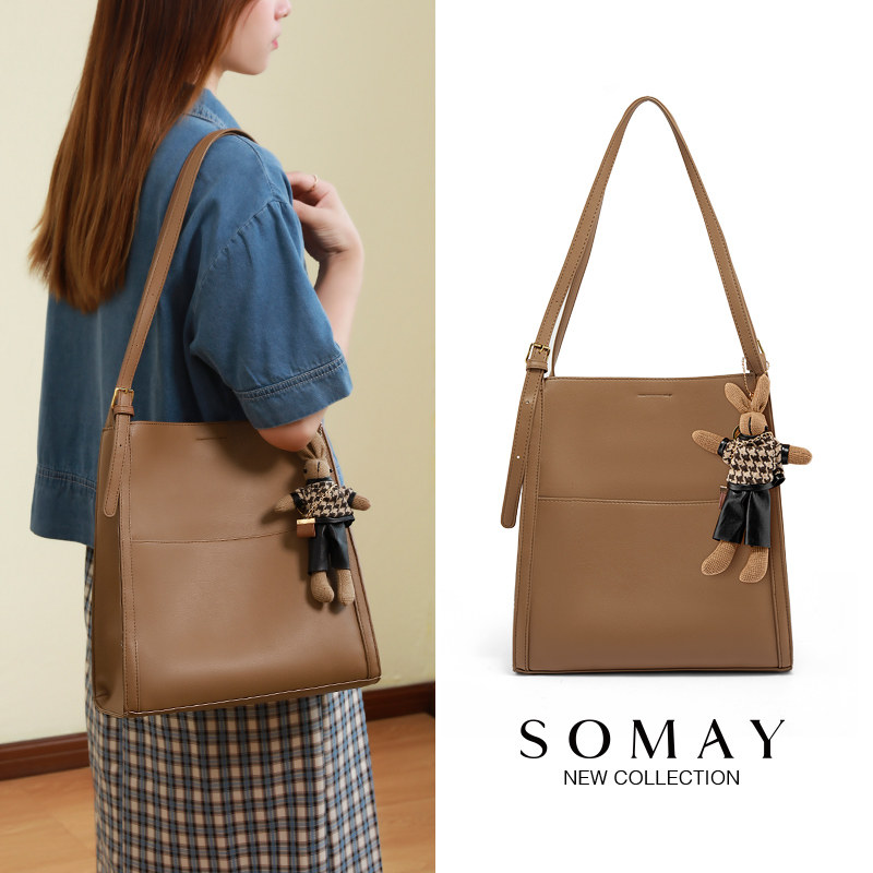 somay 2021新款潮秋冬通勤托特包包 somay女士包袋