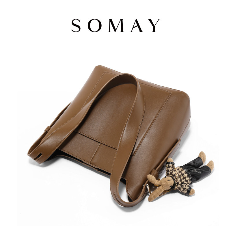通勤水桶包包2021新款秋冬斜挎包 somay女士包袋