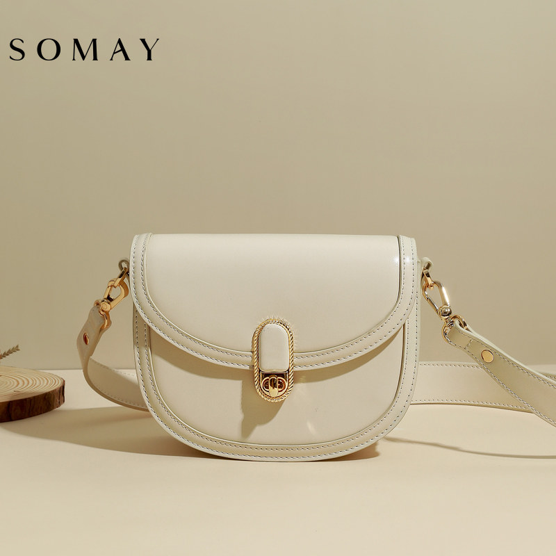2022新款夏季百搭单肩小众马鞍包包 somay马鞍包