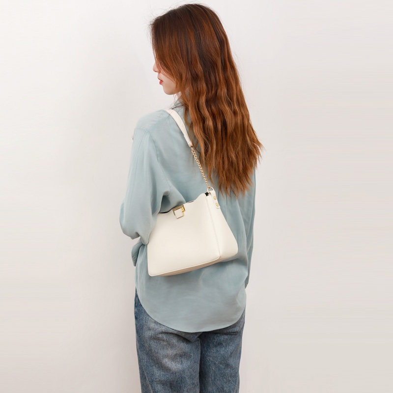 somay腋下2023新款白色通勤斜挎包 somay女士包袋