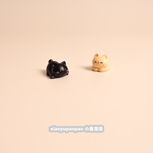 无聊了可爱迷你小猫萌喵办公室工位桌面小摆件电脑显示屏装饰品 - 图2