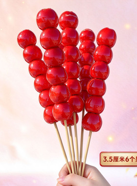 中式红色仿真糖葫芦草莓装饰