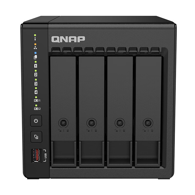 QNAP威联通NAS TS-466C 8G/16G Intel 奔腾N6005 2.5GbE私有云NAS家用网络存储服务器 - 图0