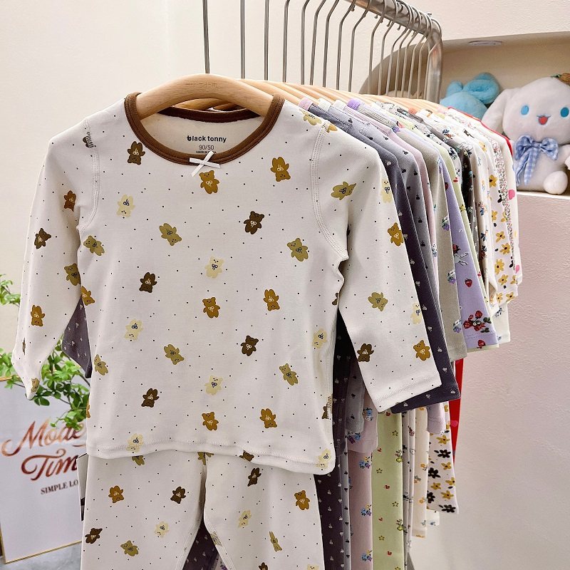 小黑托昵托尼儿童秋衣秋裤套装女童保暖内衣舒绒磨毛加厚打底睡衣,淘宝优惠券,粉丝福利购,淘宝优惠卷