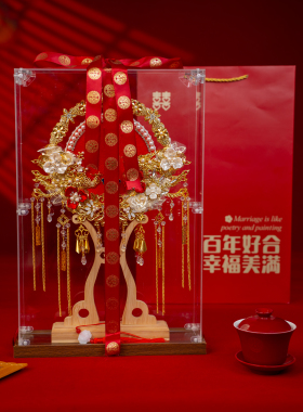 新款双面团扇新娘结婚蚕丝扇diy材料包非遗手工高级婚扇喜扇成品
