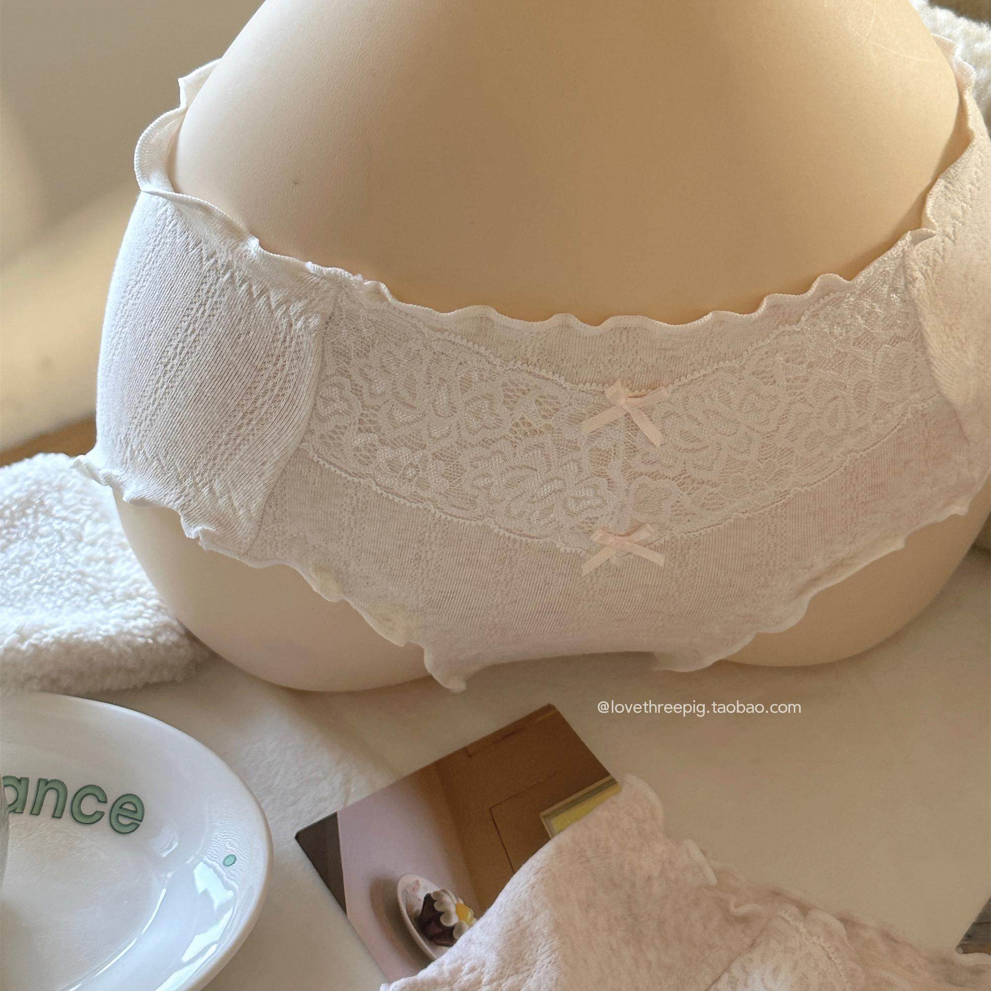 “花怎么只开一季”韩系少女木耳花边棉质软乎乎内裤少女学生平价 - 图0