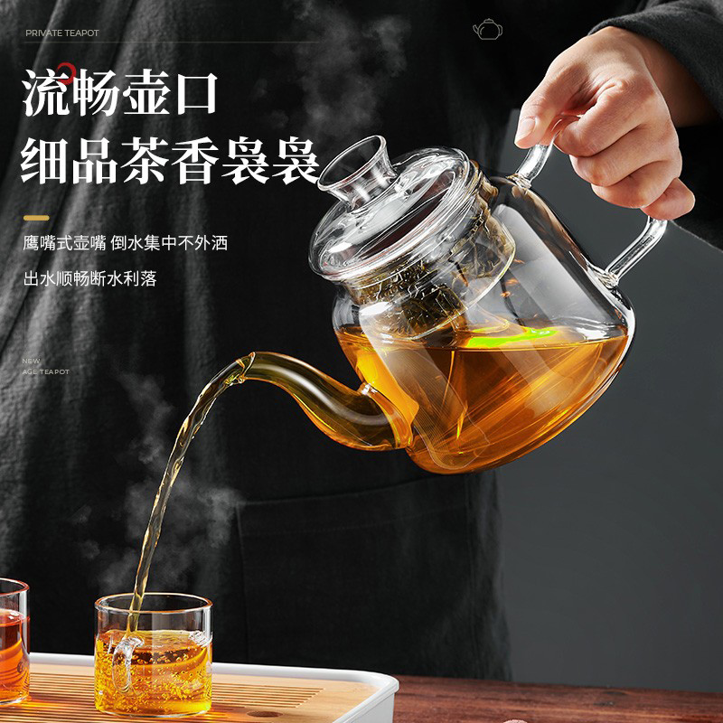 煮茶壶煮茶器电陶炉加热玻璃茶具蒸茶一体套装养生专用泡茶烧水壶-图2