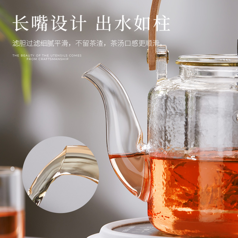 煮茶器玻璃白茶专用蒸茶壶泡茶烧水养生壶保温电陶炉家用茶具套装