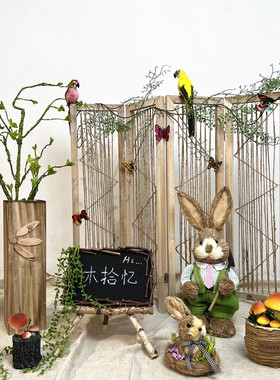 木拾亿屏风道具装饰摆件