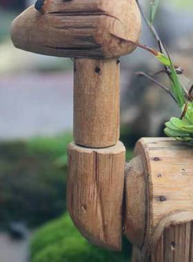 木拾忆实木小鹿摆件个性装饰