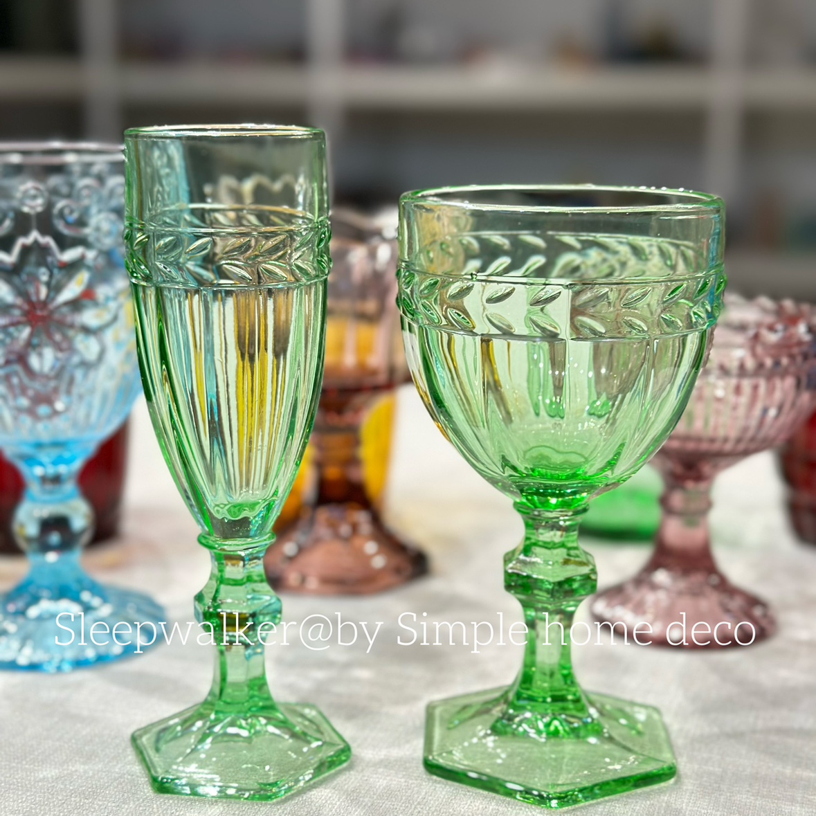 原色料透明彩色玻璃杯随意搭配两只十五元特价清仓-图1