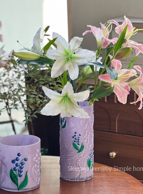 手绘拾光｜原创手绘花瓶 手工绘制花器 居家餐桌鲜花干花花瓶