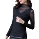 ເສື້ອຢືດ chiffon lace ຕາຫນ່າງບາງ stylish ຂອງແມ່ຍິງ