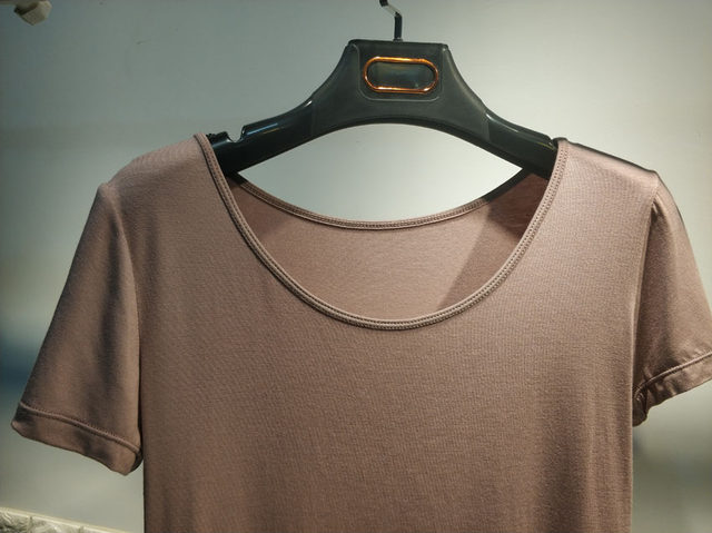 ເສື້ອຍືດແຂນສັ້ນ Modal Slim Half Sleeve Bottoming Shirt