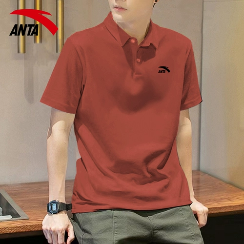Быстросохнущая футболка с коротким рукавом, летний спортивный костюм, красная спортивная футболка polo, быстрое высыхание