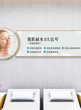 美容院祛斑皮肤管理美业抗衰挂画