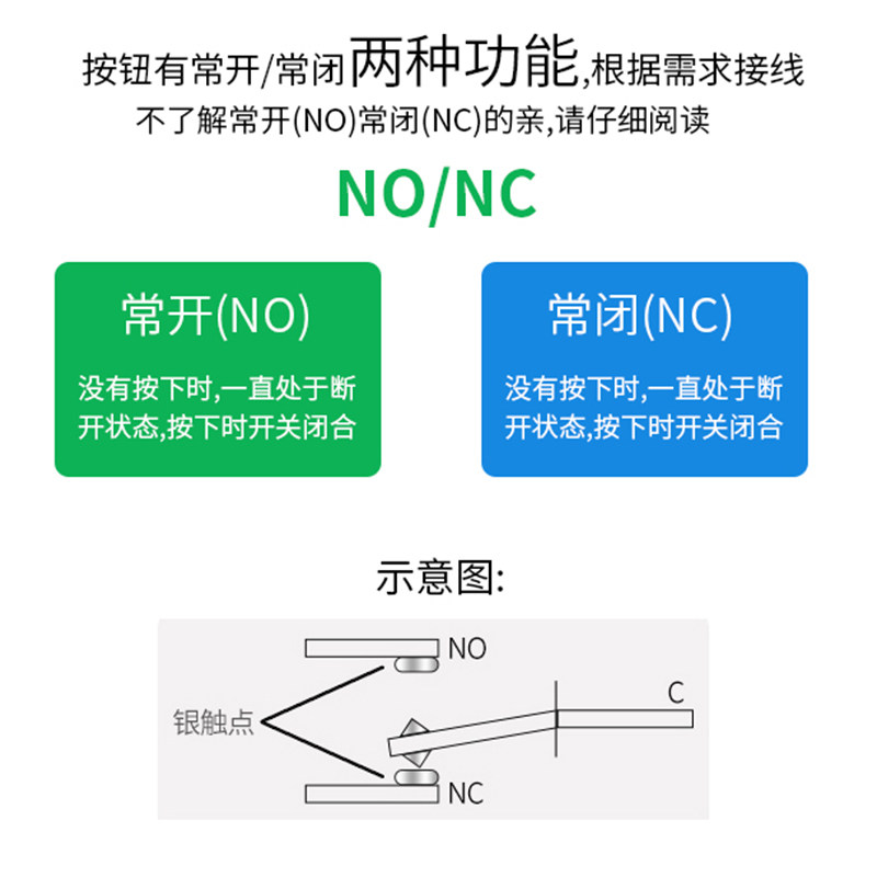 一佳YJ-GQ19B-11金属带灯按钮开关不锈钢LED自复位点动开关19MM,淘宝优惠券,粉丝福利购,淘宝优惠卷