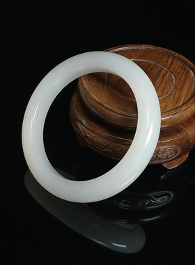 和田玉羊脂白玉手镯   内径56mm 24121300037