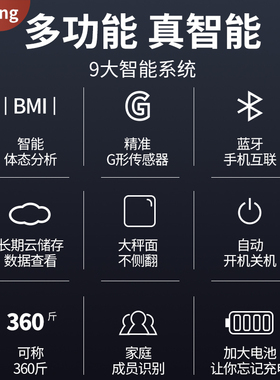 精准智能脂肪小型女生宿舍体重秤