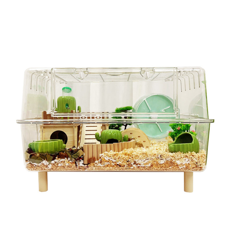 仓鼠笼子金丝熊造景水晶全透明饲养箱加厚加硬刺猬芦丁鸡62宠物箱,淘宝优惠券,粉丝福利购,淘宝优惠卷