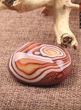 缠丝玛瑙籽料原石花纹独特风吊坠