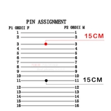 Obd2 t -тип мужская голова с линией сигнала Can Line Car 16pin разъем мужской/самка