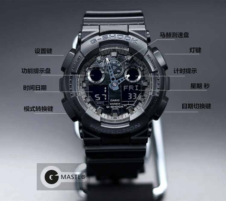 g shock ga 100cf 1a
