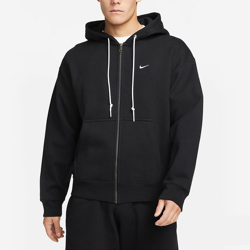 Nike耐克男款外套美式复古卫衣宽松休闲针织加绒连帽开衫DR0404 - 图1