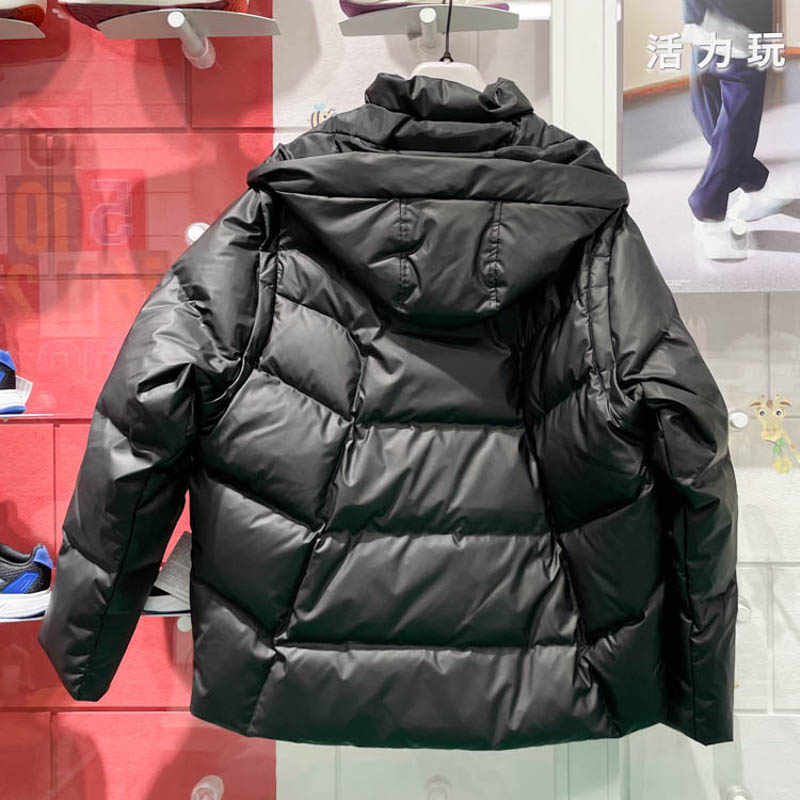 阿迪达斯羽绒服男子三叶草可拆卸外套面包服JW1367/JW1366/JW1365