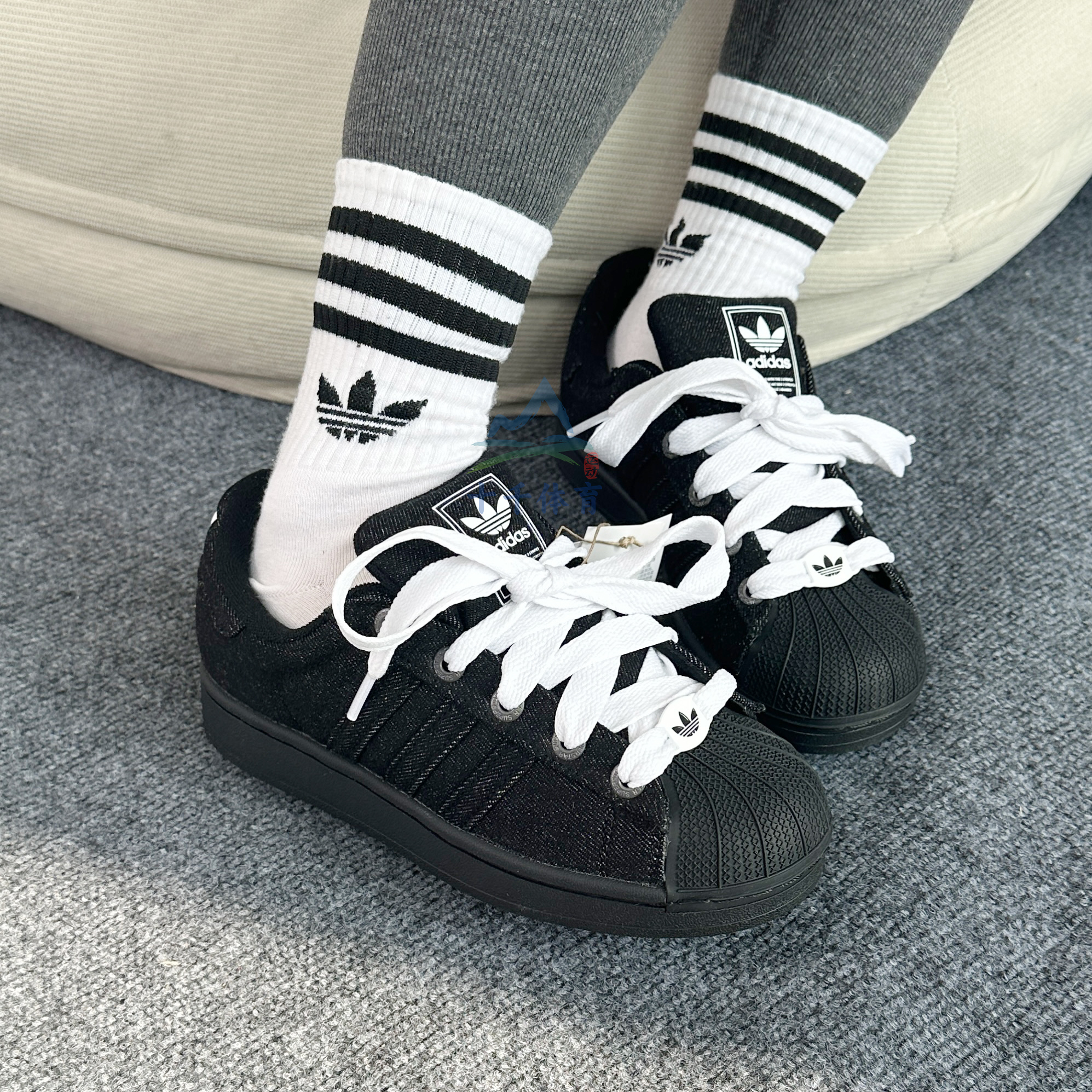 25新款adidas阿迪达斯三叶草男女SUPERSTAR II运动休闲鞋JQ3211 - 图0