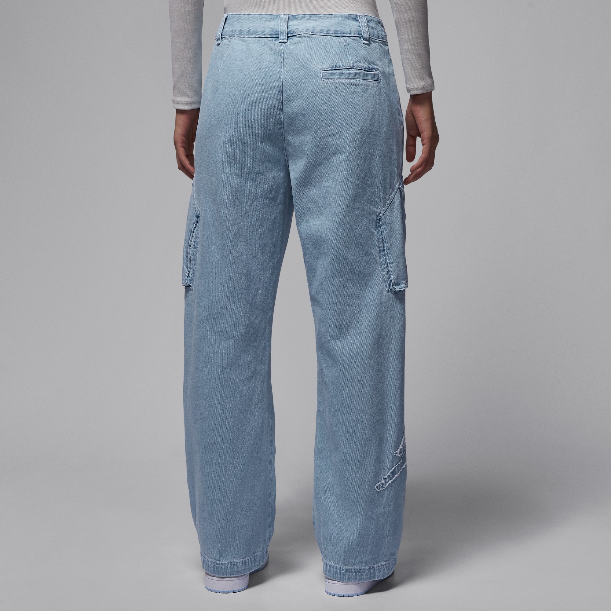 25冬季新款JORDAN耐克乔丹女子时尚纯棉长裤耐穿运动牛仔裤IM9713,淘宝优惠券,粉丝福利购,淘宝优惠卷