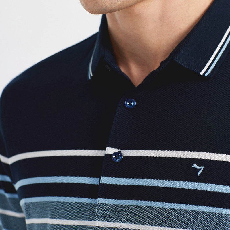 柒牌男短袖潮流翻领薄宽松polo衫 柒牌Polo衫