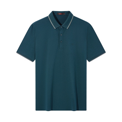 【7A抗菌2A防螨】柒牌polo衫男短袖2025夏季新品商务简约翻领T恤