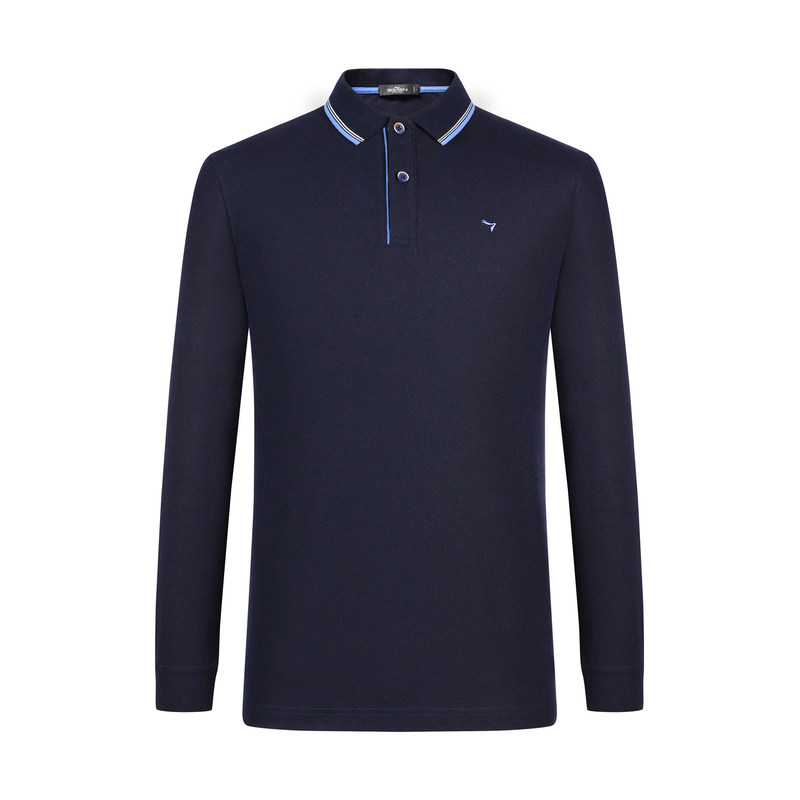 柒牌男长袖秋冬新款商务休闲polo衫 柒牌Polo衫