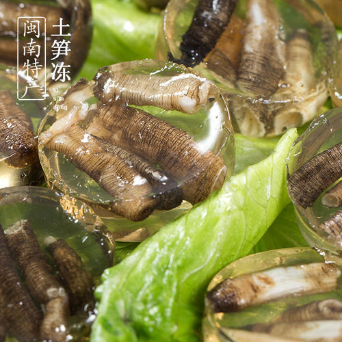 生鲜厦门土笋冻闽南海沧土笋冻圆粒新鲜现做顺丰冷链运输损坏包赔 - 图2