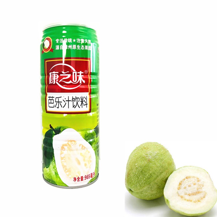 康之味白芭乐汁果汁饮料965ml*6瓶番石榴汁聚餐火锅夏日常备年货 - 图0