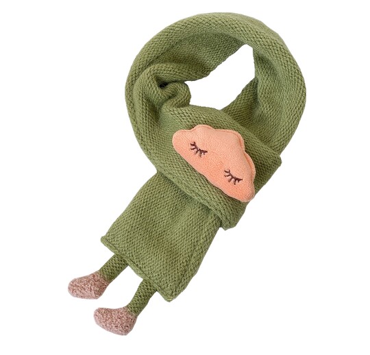 Baby scarf autumn and winter for boys and girls to keep warm from 6 to 12 months neck scarf children's scarf baby Korean fashion cartoon scarf