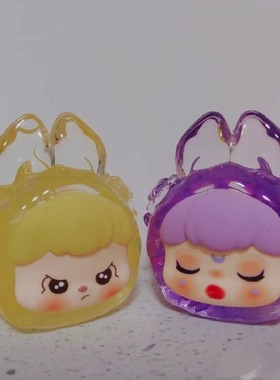 抖音爆款干花梦梦兔流沙摆件饰品潮玩摆件工厂产萌萌兔