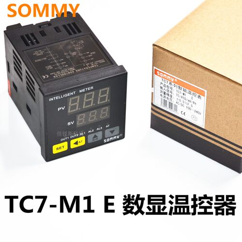 实体店 SOMMY 松美 TC7-M1 E TC4 TC6 数显温控器 温度表 温控仪 - 图0