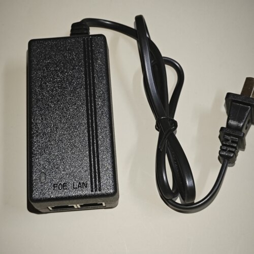 石安POE电源适配器SA-POE4800300D桌面式监控48V300mA双网口原装 - 图0