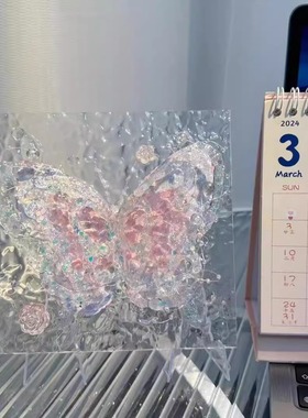 DIY水波纹玻璃画创意小夜灯