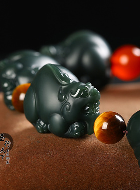 貔貅手链新疆和田玉支持复检