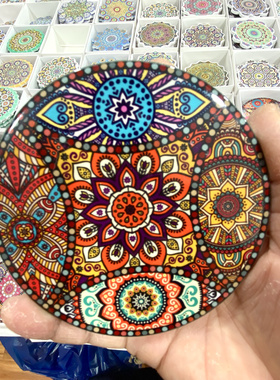 新疆工艺品装饰餐桌茶几咖啡奶茶隔热杯垫盘锅垫伴手礼陶瓷旅游纪